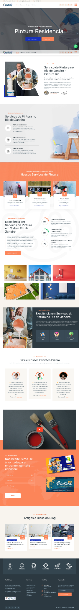 Captura do site Rio Pintura, case real da EXEKUTA